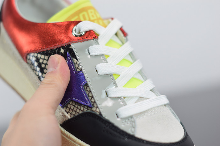 GGD Women’s fuchsia and leopard-print Yeah sneakers